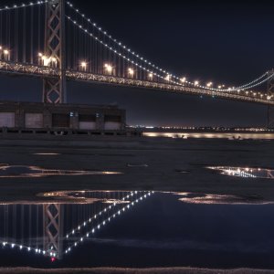 Bay Bridge At Night\ wallpaper
