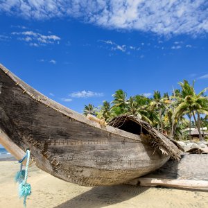 Boat on the Beach wallpaper
