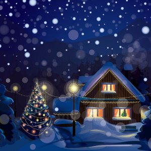 Christmas House wallpaper