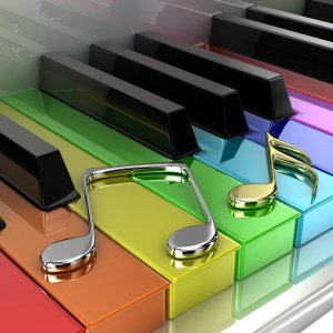 Colorful Piano wallpaper