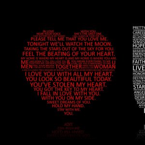 I Love You Words wallpaper