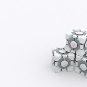White Cubes wallpaper
