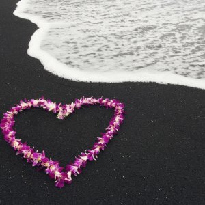 Heart on Beach wallpaper
