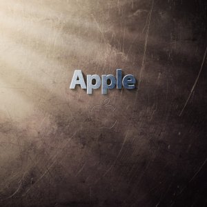 Steel Apple Logo wallpaper